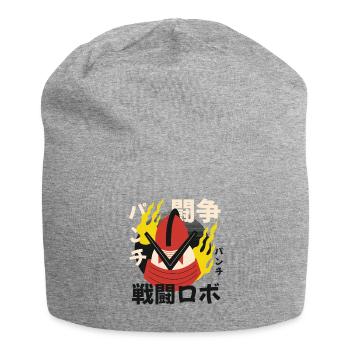 Flammenhelm Krieger Japanischer Stil - Jersey-Beanie - Grau meliert - Vorne