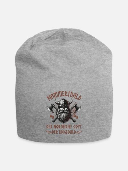 Hammersbald - Jersey-Beanie - Grau meliert