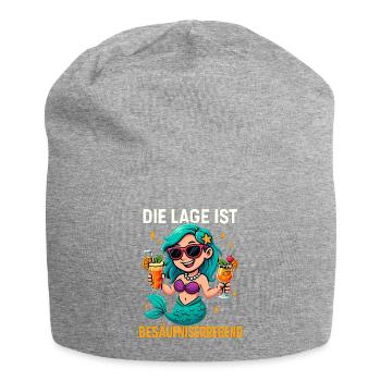 The location is drunken, mermaid - Jersey Beanie - heather grey - Front