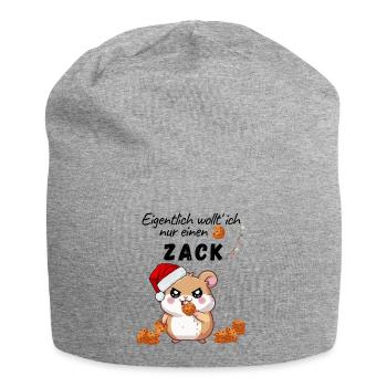Xmas Hamster Cookies - Jersey Beanie - heather grey - Front