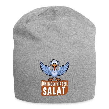 NUN HABEN WIR DEN SALAT - Jersey-Beanie - Grau meliert - Vorne