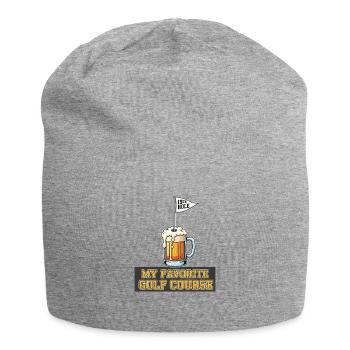 Ma bière de golf préférée - Bonnet en jersey - gris chiné - Devant