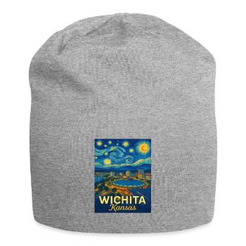 Wichita Kansas - Jersey Beanie - heather grey - Front
