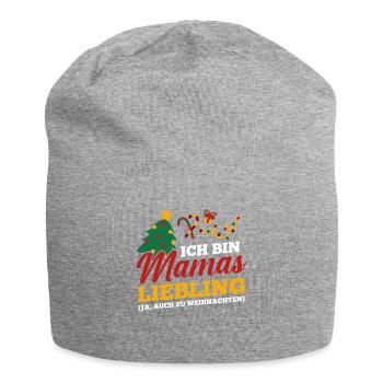 Weihnachtsmann Mamas Liebling Weihnachten - Jersey-Beanie - Grau meliert - Vorne