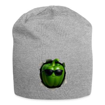 Poivron - Bonnet en jersey - gris chiné - Devant