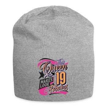 Reines femmes pour 19e anniversaire - Bonnet en jersey - gris chiné - Devant