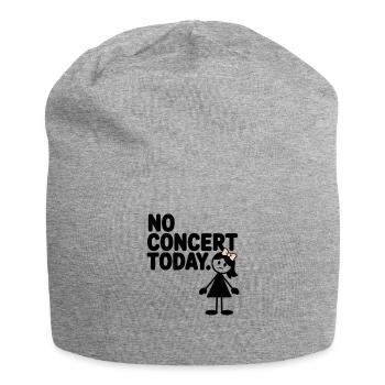 No Concert Today Sad Concert Fan - Jersey Beanie - heather grey - Front