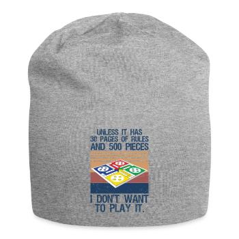 Board Game Joke Funny Board Game - Jersey-Beanie - Grau meliert - Vorne