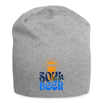 Soul Full Of Beer - Jersey Beanie - heather grey - Front