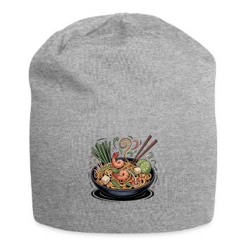 Frühlingsramen mit Shrimp und Limette - Jersey-Beanie - Grau meliert - Vorne