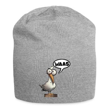 Seagull Seagulls No Bock Lust Spruch Waas - Jersey Beanie - heather grey - Front