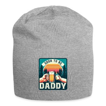 Futur papa, futur père - Bonnet en jersey - gris chiné - Devant