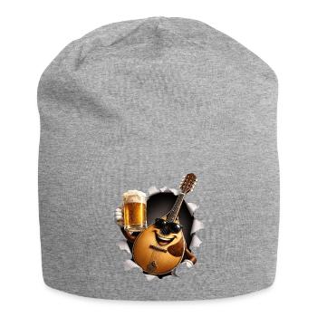 Mandoline Bier Musikinstrument  - Jersey-Beanie - Grau meliert - Vorne