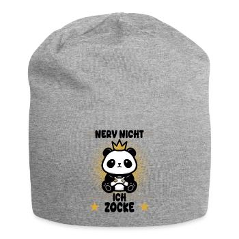 Ne t’énerve pas ! Je joue - Bonnet en jersey - gris chiné - Devant