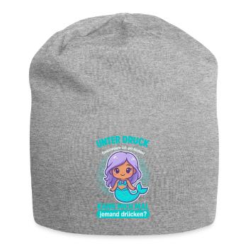 Under pressure mermaid - Jersey Beanie - heather grey - Front