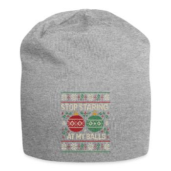 Arrête de fixer mes couilles ! Utilisation inappropriée - Bonnet en jersey - gris chiné - Devant
