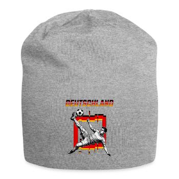 Football Germany Overhead kick side-kick - Jersey Beanie - heather grey - Front