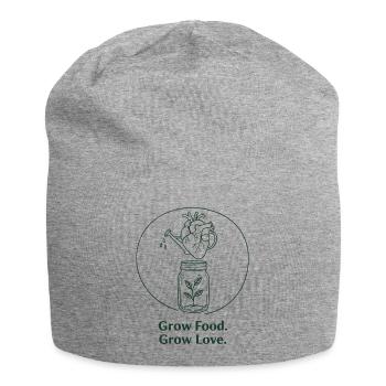 Horticulture biologique, agriculture durable - Bonnet en jersey - gris chiné - Devant