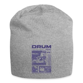Rock Drummer Drum Player Streetwear - Jersey Beanie - heather grey - Front