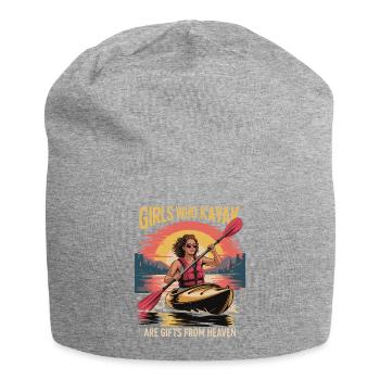 Cadeaux Girls Who Kayak Heaven Design - Bonnet en jersey - gris chiné - Devant