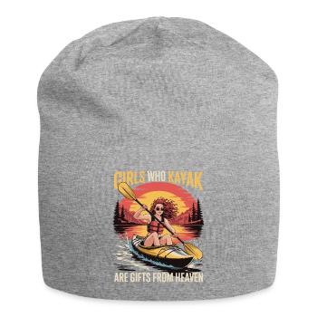 Cadeaux Girls Who Kayak Heaven Design - Bonnet en jersey - gris chiné - Devant