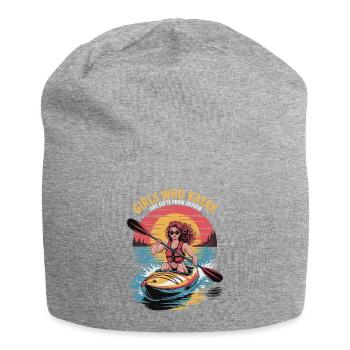 Cadeaux Girls Who Kayak Heaven Design - Bonnet en jersey - gris chiné - Devant