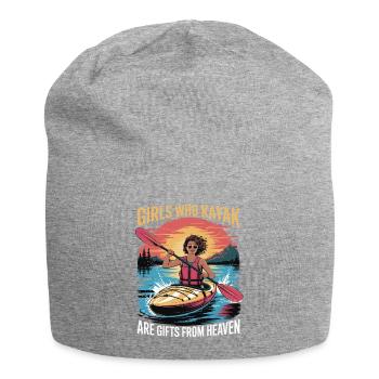 Cadeaux Girls Who Kayak Heaven Design - Bonnet en jersey - gris chiné - Devant