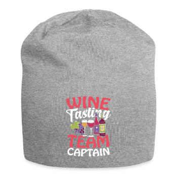 Wine Tasting Team Captain - Jersey Beanie - heather grey - Front