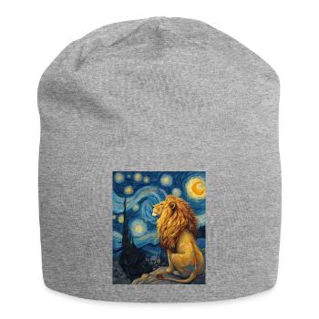 Lion Van Gogh - Bonnet en jersey - gris chiné - Devant