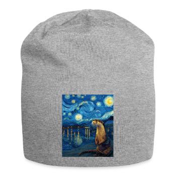 Loutre Van Gogh - Bonnet en jersey - gris chiné - Devant