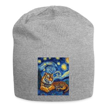 Tiger Van Gogh - Jersey-Beanie - Grau meliert - Vorne