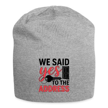 Nous avons accepté l’adresse - Bonnet en jersey - gris chiné - Devant