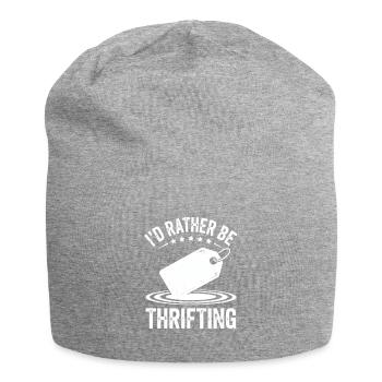 Devise des passionnés de friperie Devise Tee - Bonnet en jersey - gris chiné - Devant