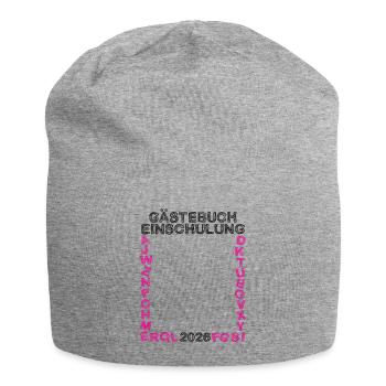 Guestbook School Enrollment 2026 Start of School School Child - Jersey Beanie - heather grey - Front