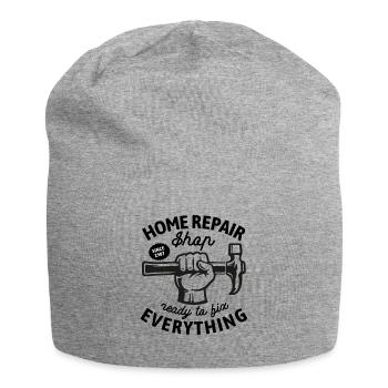 Home Repair Shop - Craftsmen, repair everything - Jersey Beanie - heather grey - Front
