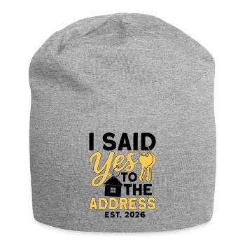 I Said Yes To The Address Est 2026 - Jersey Beanie - heather grey - Front