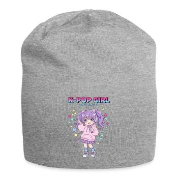 K-POP GIRL Anime Korean Music Cute Kpop Fans - Jersey Beanie - heather grey - Front
