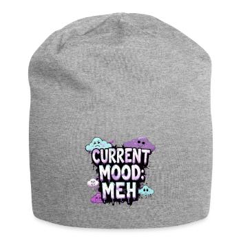 Meh Geschenkidee - Jersey-Beanie - Grau meliert - Vorne