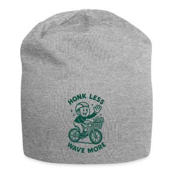 Klaxonne moins de klaxon, agite plus de vagues | Vélo - Bonnet en jersey - gris chiné - Devant