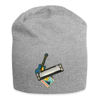 THE BLUES ROAD #1 – Ton & Bild - Jersey-Beanie - Grau meliert - Vorne
