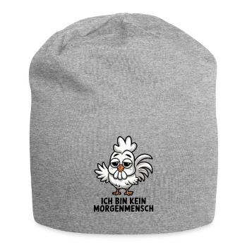  Ich Bin Kein Morgenmensch Lustiges Verschlafenes - Jersey-Beanie - Grau meliert - Vorne