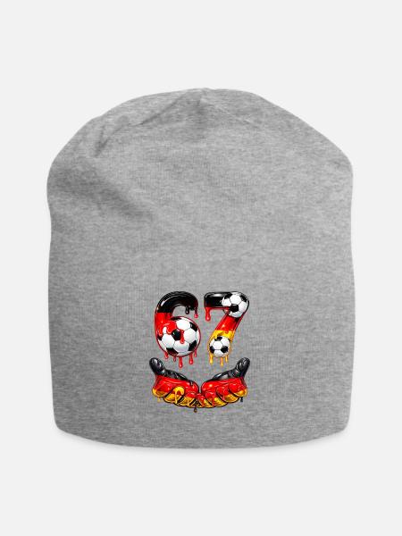 Funny Football Six Seven 67 Meme - Jersey-Beanie - Grau meliert