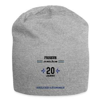 Hairdresser 20th anniversary Twentieth anniversary - Jersey Beanie - heather grey - Front