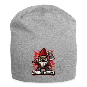 Böser Gnom, Dunkler Gnom, Goth-gnom, Lustiger Gnom - Jersey-Beanie - Grau meliert - Vorne