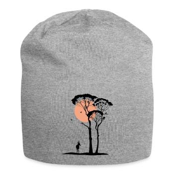 Sunny Savanne - Jersey-Beanie - Grau meliert - Vorne