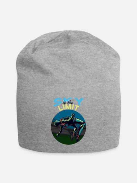 High jump: Sky is the limit! - Jersey Beanie - heather grey