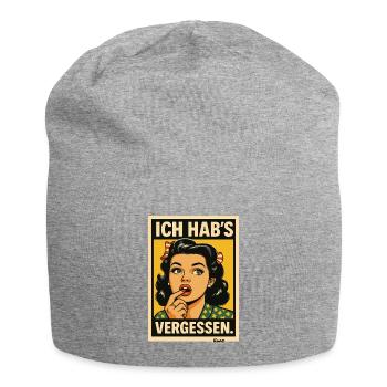 Ich Hab's Vergessen PopArt Dame - Jersey-Beanie - Grau meliert - Vorne