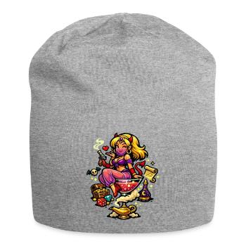 Harem party woman - Jersey Beanie - heather grey - Front