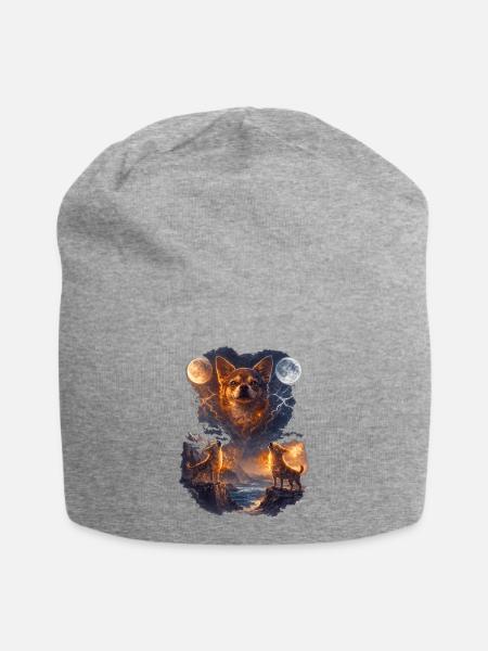 Chihuahua zwei Monde - Jersey-Beanie - Grau meliert