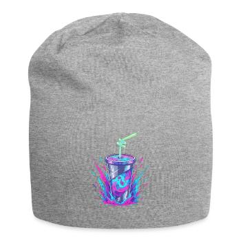 Neon-Swirler Becher Splash - Jersey-Beanie - Grau meliert - Vorne